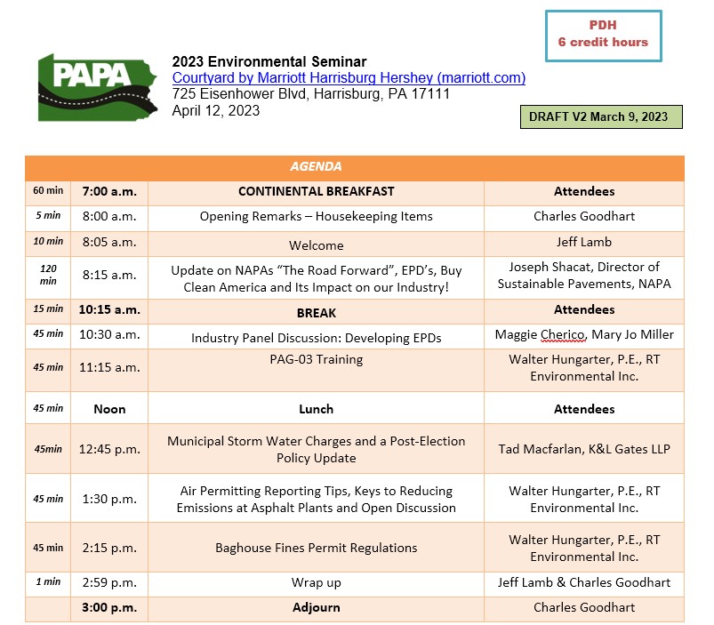 PAPA Environmental Seminar Agenda 2023 April 12 2023 V2compressd